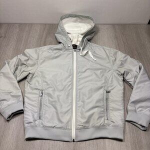 Nike Women's Jacket Full Zip Gray Lined Size Medium 8-10